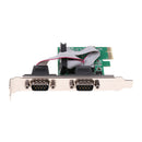 PCIe 2 Port Serial Expansion Card PCI-E to Converter Adapter for Desktop PC