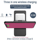 3 In 1 Home Office Wireless Charging Station Multiple Devices Mobile Phone Watch