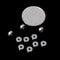 10Pcs MR62ZZ (2x6x2.5mm) metal shielded precision ball bearings mini bearings BX