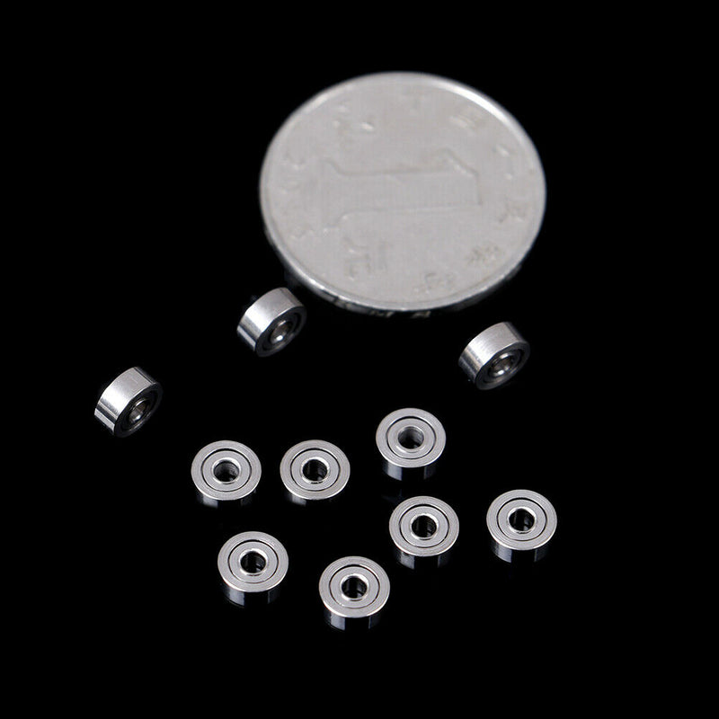 10Pcs MR62ZZ (2x6x2.5mm) metal shielded precision ball bearings mini bearings BX