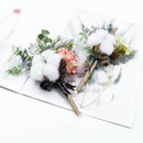 6pcs Artificial flowers cotton bouquet christmas decorative flowers wreSEAU