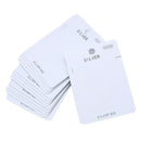 100pcs Plastic Self-Adhesive Necklace Earring Card Adapters Hanging Tab
