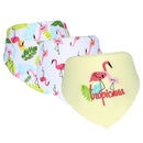 Baby Feeding Head Scarf Towel Bib Bandana Saliva Triangle Dribble Flamingo
