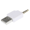 2Pcs USB to 3.5mm Charger Adapter Connector for iPod Shuffle 2nd Generation