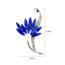 Rhinestone Flower Brooches Badges Backpack Clothing Pins Jewelry (Style 3) A