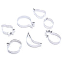 7Pcs/Set Stainless Steel Fruit Shaped Cookie Baking Mould DIY making Cake Mo Gw