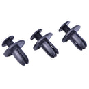 50X 8mm Auto Car Bumper Retainer Push Black Plastic Fixed Clips FastenXM