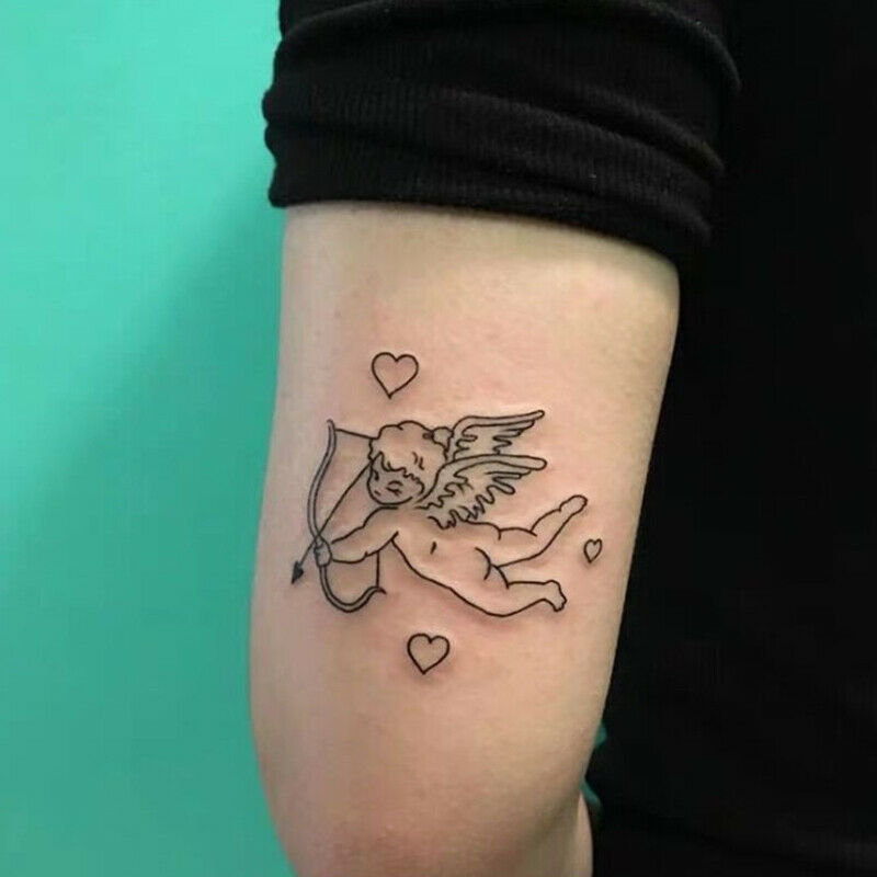 Ins style Waterproof and durable tattoo with Cupid Angel stickerB_kz