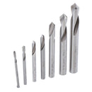 7-piece Set of Point Drills Bits High Speed Steel Positioning Drills Bits