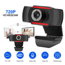 T2 HD 720P Web Camera with Built-in Mic + Mini Tripod USB Webcam for PC