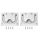 2pcs Boat Hatch Cabinet Drawer Lift / Pull Handle 316 Marine Stainless Steel