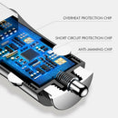 Ultra mini Baseus 3A Fast Charging Dual Ports USB Car Phone Charger Adapter One