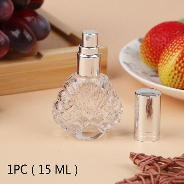 15ML Mini Empty Glass Bottle Spray Perfume Cologne Refillable Travel Organize Hn