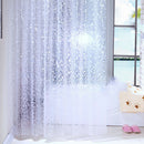 Shower Curtain Pebbles Waffles PEVA Waterproof and Mildewproof with 12 Hook U1W3