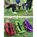 Portable Folding Stool Chair for Outdoor Camping Fishing Beach red