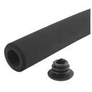 Cycling Bike Rough Tube Sponge Handlebar Grips Cover&Plug Black M5F2