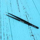 Stainless Steel Non-magnetic Fine Tip Straight Forceps Chip Repair Tweezers A