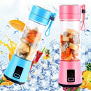 420Ml Portable Juicer Glass Bottle Juicer USB Rechargeable 6 Blades Juicer