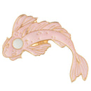 2Pcs Yin-Yang Fish Brooch Badges Enamel Pin Black White Pink Carp Koi Brooc S5X6