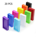 20pcs Plastic Domino Blocks Kids Brick Educational Toys (Plastic Dominoes)