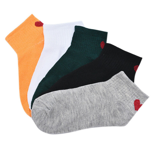 Women Followed by love Comfortable Cotton Sock Slippers Short Ankle So- OZ