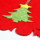 Christmas table mats and fork sets of dual-use non-woven fabric table mats