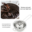 Stainless Steel Melt Pot Portable Chocolate Heating Bowl Kitchen Cook Tool