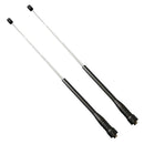 2Pieces 16-Inch Retractable VHF/UHF (144/430Mhz) Dual Band Antenna SMA-Female