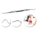 1pcs Double Hook Probe Stainless Steel Dental Tools Dentist Teeth Hygiene Picks