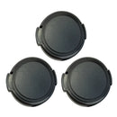 3Packs Cap Lens Cap 46mm Lens Cap Lens   Universal Strap for Camcorder