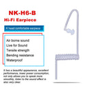 New Earphone Mic Acoustic Tube Earpiece 2.5mm Stereo 2Pin Acoustic Tube PTT