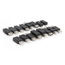 16pcs OTG Converter Adapter Mini USB Micro USB Type-B USB Plug Connector