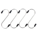 4pcs/lot  Metal S Shaped Hooks Bathroom Kitchen Hooks Stainless Steel Hook 3C