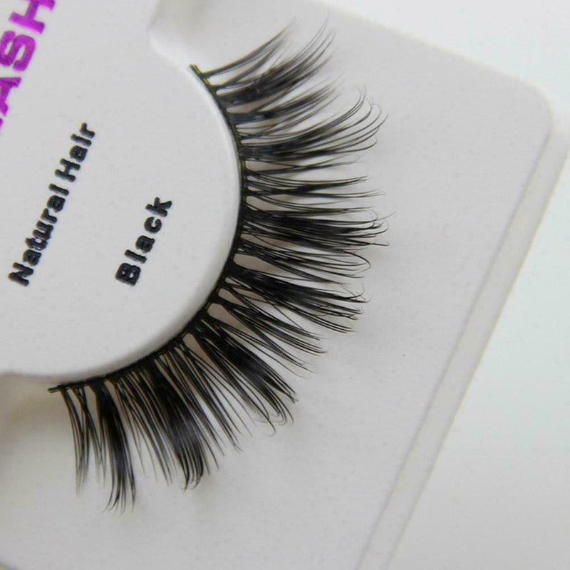 Human Hair Flutter Wispy False Eyelashes Like Red Cherry w Y0O5