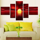 Set 5Pcs Sea Sunset Canvas Print Wall Art Painting Picture Decor No frame