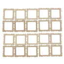 100pcs Wood Photo Frame Shapes Craft DIY Embellishment