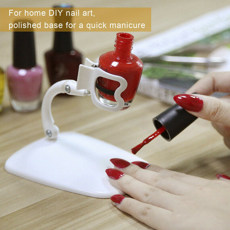 Adjustable Nail Polish Bottle Display Stand Tilt Nail Varnish Clip Manicure P2O6
