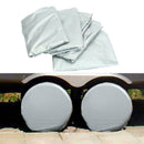 4pcs/set Tire Covers Aluminum Film Tire Sun Protectors for Car Truck RV SUV