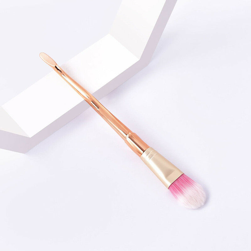 Foundation Powder Makeup Brush Aluminum Tube Nylon Hair Soft Face Blush Pen A