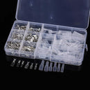 270pcs Male Female Spade Connector Wire Crimp Terminal Block with Insulatin B7H8