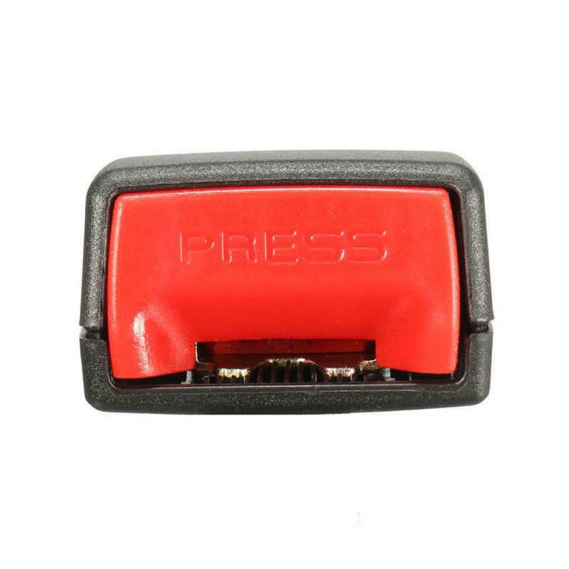 2Pcs Car Safety Seat Belt Buckle Extension Extender Clip Stopper Black Uni WBZ