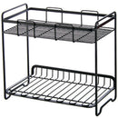 Wrought Iron Storage Rack Multi-Storey Sundries Storage Shelf for Kitchen B