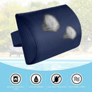 Set of 2 Folding Recliner Chair Head Cushion Headrest for Outdoor Patio
