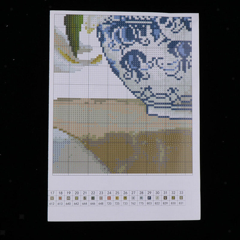 1 Set Lily Flower Patterns Counted Cross Stitch Kits Sets 11CT Decorations