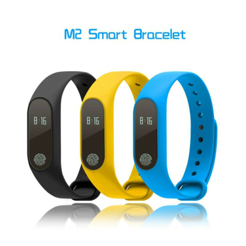 M2  Smart Watch Heart Rate & Blood Pressure Monitor Tracker Black