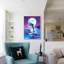 DIY 5D Diamond Painting Dolphin Full Square Drill Embroidery Craft (F327) A