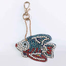 5pcs Goldfish DIY Full Drill Hand Diamond Painting Keychain Cross Stitch Decor