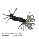 15 in 1 Bicycle Repair Tool Spoke Plum Socket Wrench Hex Key Screwdriver
