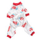 Pet Pajamas Comfort Pet Puppy Clothes Apparel For Small Dog Puppies Red-S
