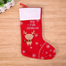 Christmas Stockings Elk Socks Santa Claus Candy Gifts Hang Bag Sock Decor